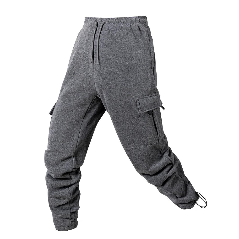Viser de jogging multi-poches pour hommes, pantalons de survêtement longs, pantalons de fitness, pro