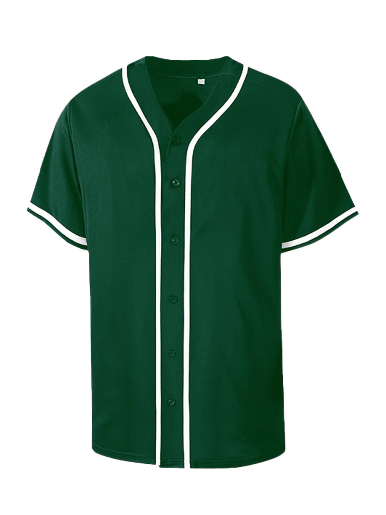 Maillots de baseball vierges pour hommes, chemises pour fans de baseball, hauts d'uniformes de sport
