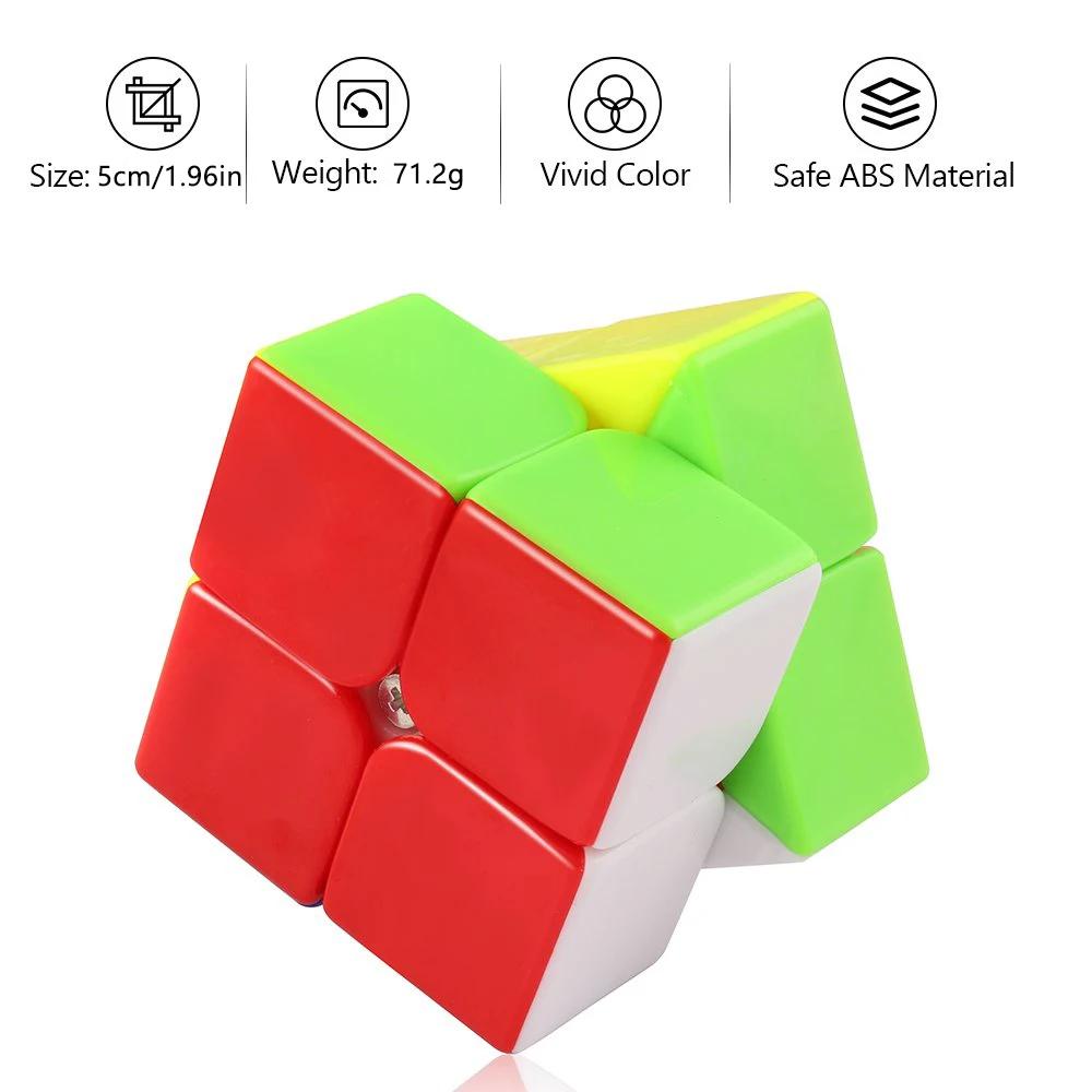 SENGSO Speed Cube 2X2 3x3 4X4 5X5 Cube pyramide résolution de problèmes casse-tête, Puzzle de couleu