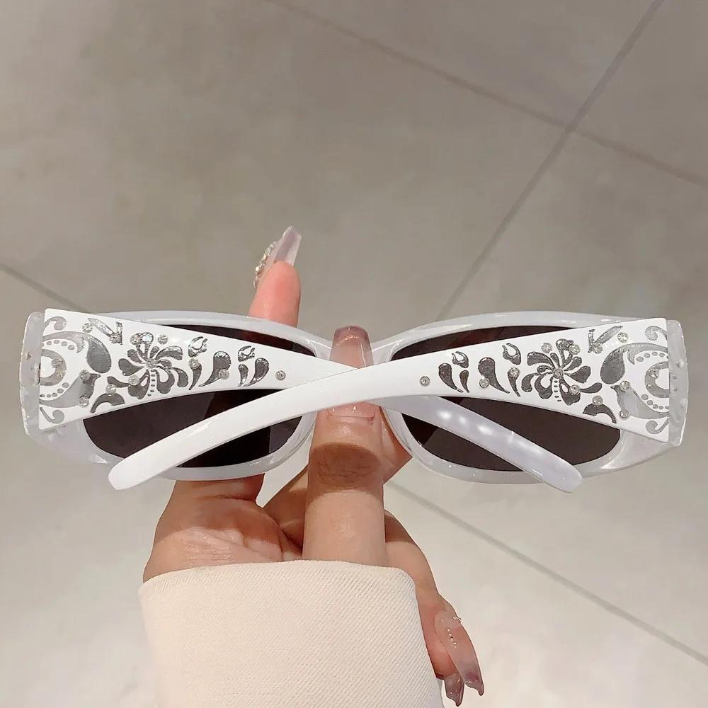 Lunettes de soleil carrées à petite monture pour femmes, nouveau modèle Y2K, Style rétro, élégantes,