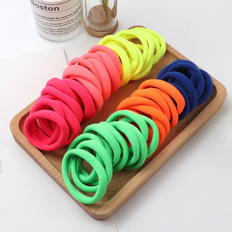 Bandes élastiques en caoutchouc de nylon pour filles, accessoires pour cheveux, porte-queue de cheva