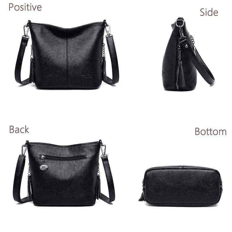 Sac à Main en Cuir de Luxe pour Femme, à Bandoulière, à la Mode