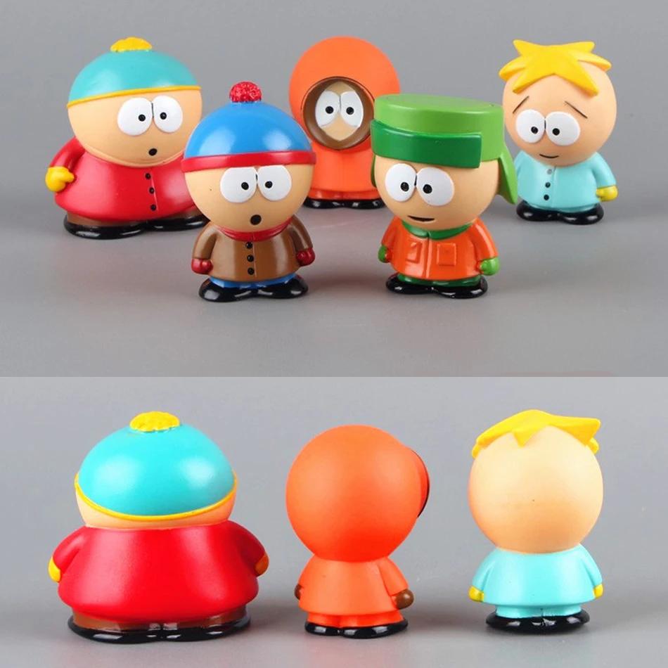Ensemble de figurines d'action du parc du sud, 6cm, 5 pièces, jouet Stan Eric, poupée du parc austra