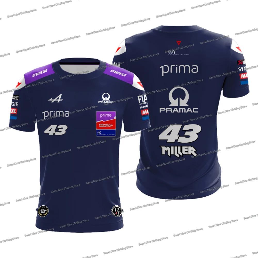 T-shirt de course New Jack Miller 43 2026, Toprak Razgatlioglu 7, manches courtes, pour hommes, spor
