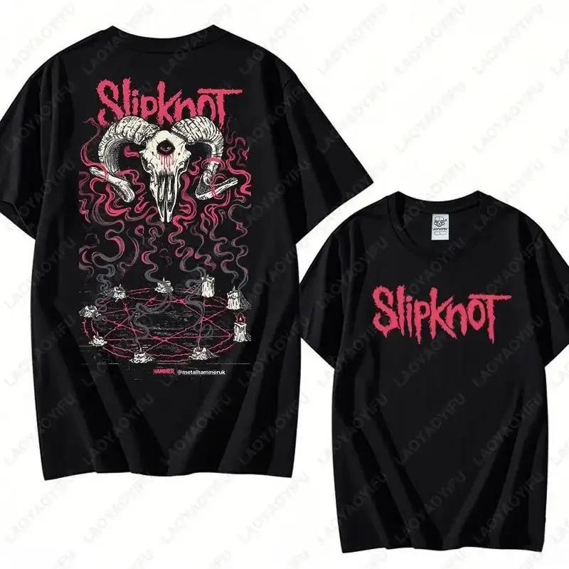 T-shirt vintage S-Slipknots Prepare for Hell Tour en coton noir, groupe de rock Heavy Metal, pour ho