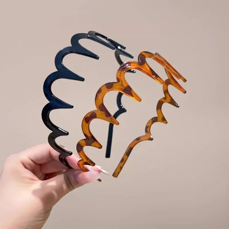 Peigne à cheveux en forme de U pour femmes coréennes, bande de sauna coordonnante, cerceaux en plast