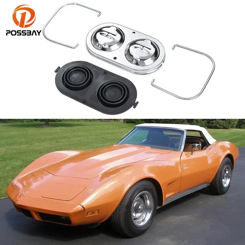 Moteur de voiture en acier chromé pour Chevrolet Corvette, couvercle à intervalles principaux, capuc