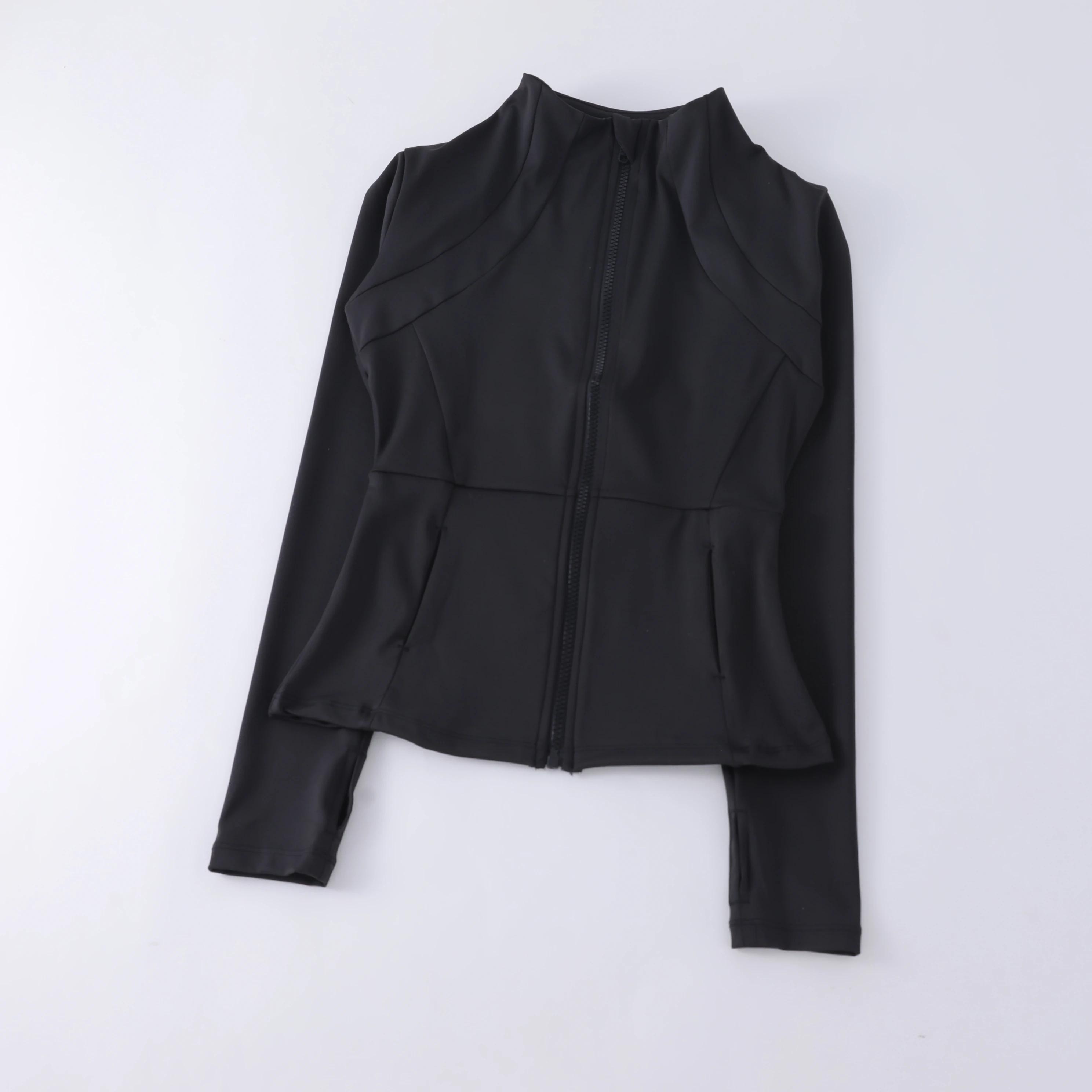 Vêtements de Yoga coupe-vent pour femmes, vêtements de sport, sweat-shirt à manches longues, vestes 