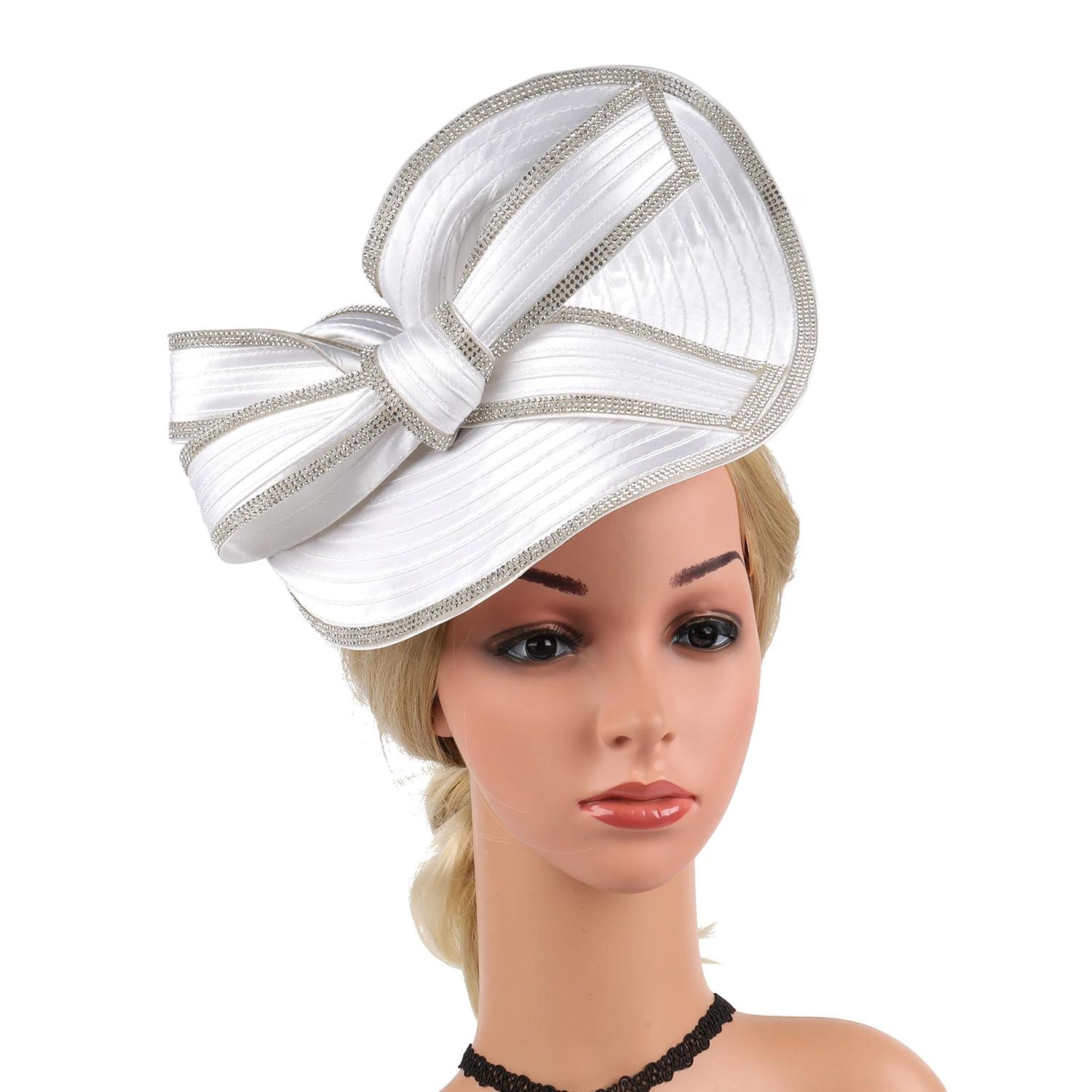 Femmes Fascinators chapellerie chapeau fête mariage chapeau à large bord Fedora Kentucky Derby casqu