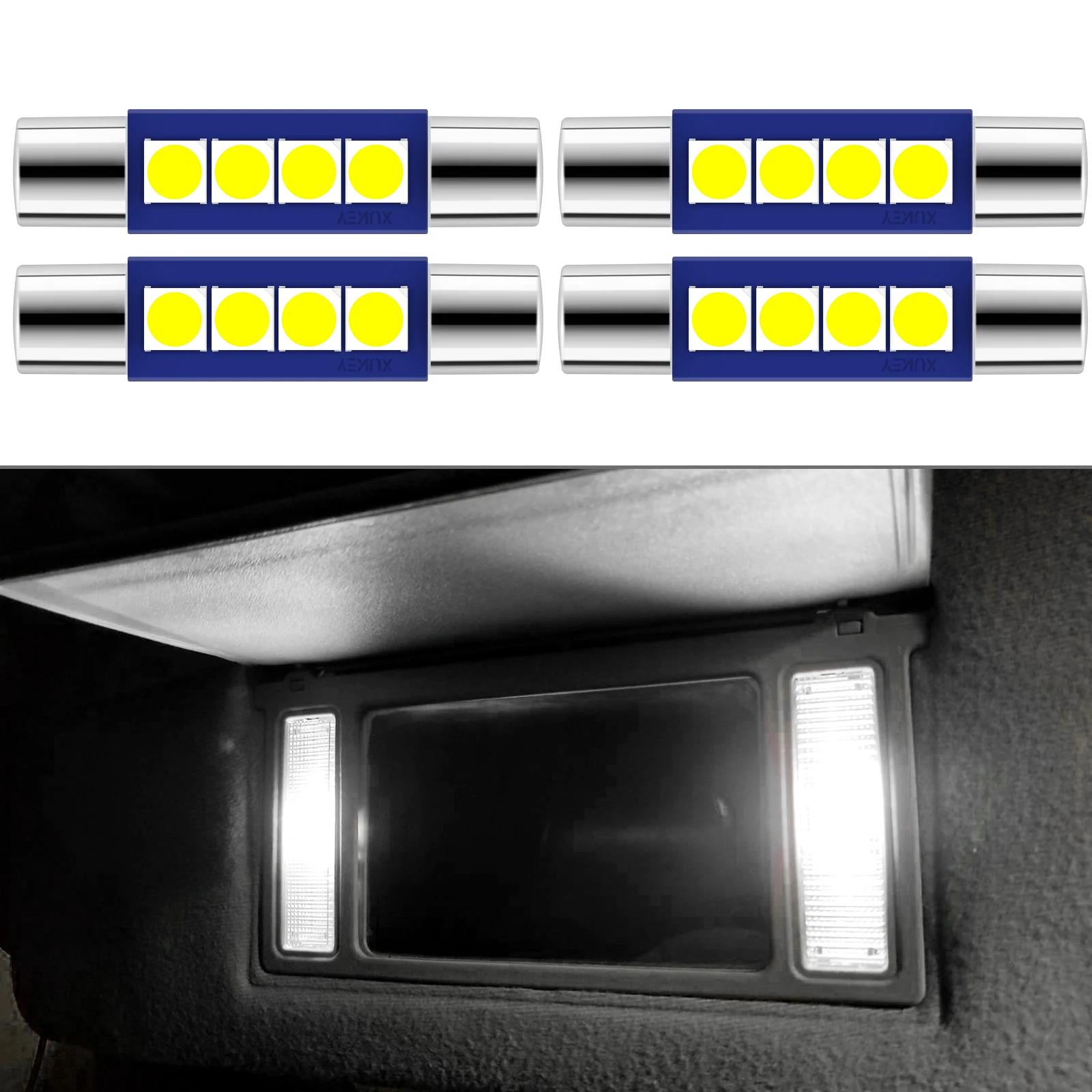 4 pièces 28mm 29mm LED 6614F 6612F 6615F Kit d'ampoules feston 6000K blanc pour 12V intérieur de voi