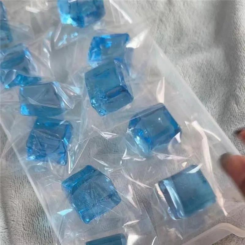 Fidget Toy Mini jouets spongieux Mochi bloc de glace balle anti-Stress jouet Kawaii Cube Transparent