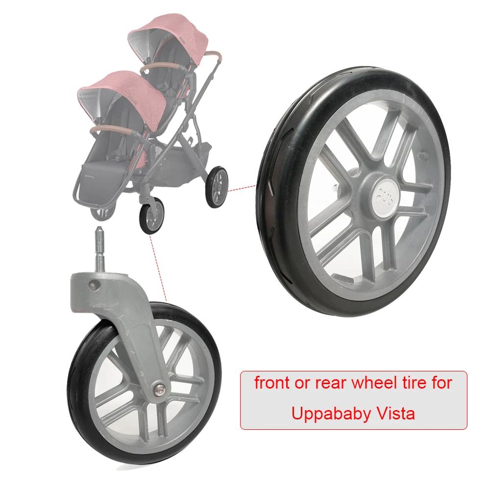 Pneu de roue de Buggy pour poussette Uppababy Vista V1 V2, couvercle de pneu avant ou arrière en PU 