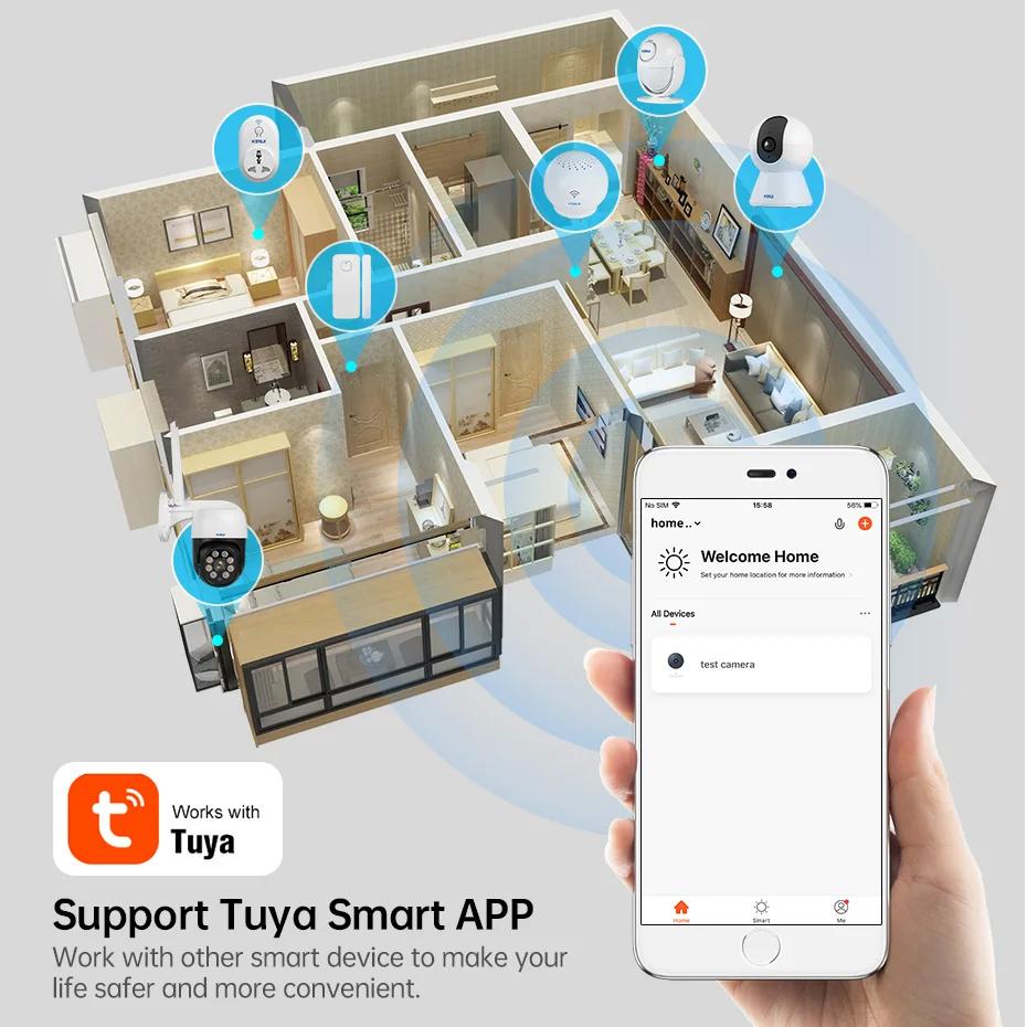 KERUI WiFi IP animaux caméra sécurité à domicile chien chats caméra Tuya Smart 4K 8MP HD vidéo Visio