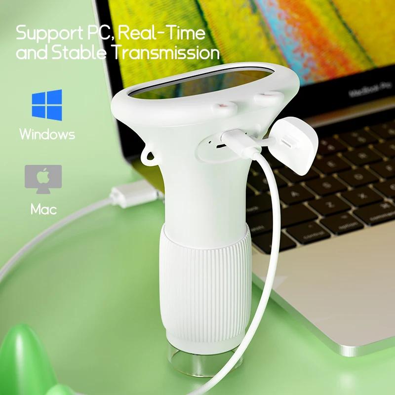 Microscope pour enfants Portable de poche écran IPS de 2 pouces 1000X Microscopes numériques portabl