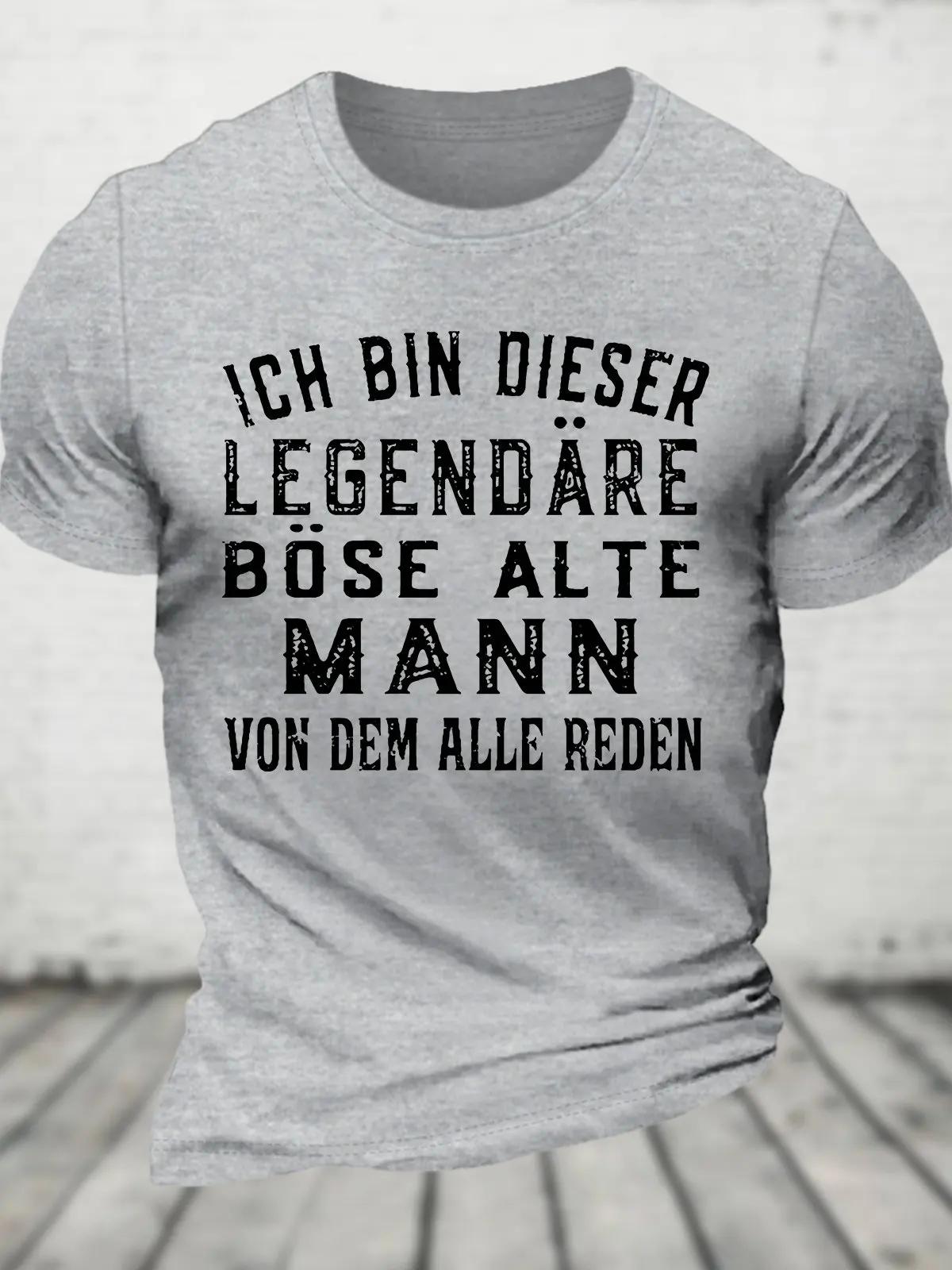 T-shirt en coton Ich Bin Dieser ATIONS, T-shirt fin pour les hommes