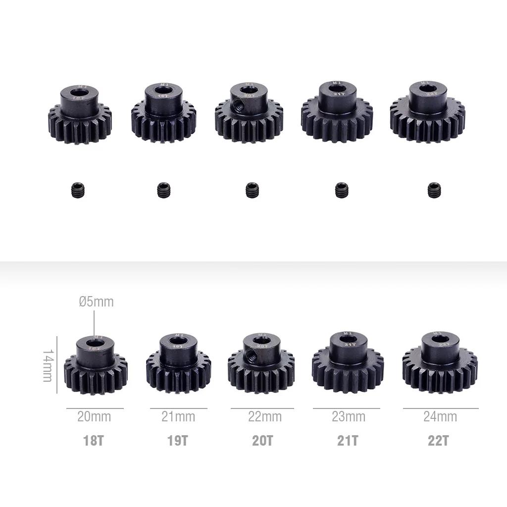 M1 5mm 11T 12T 14T 15T 17t 18t 20T 21t 22T 24T 25T 26T 28T 30T, pignon métallique en acier, engrenag