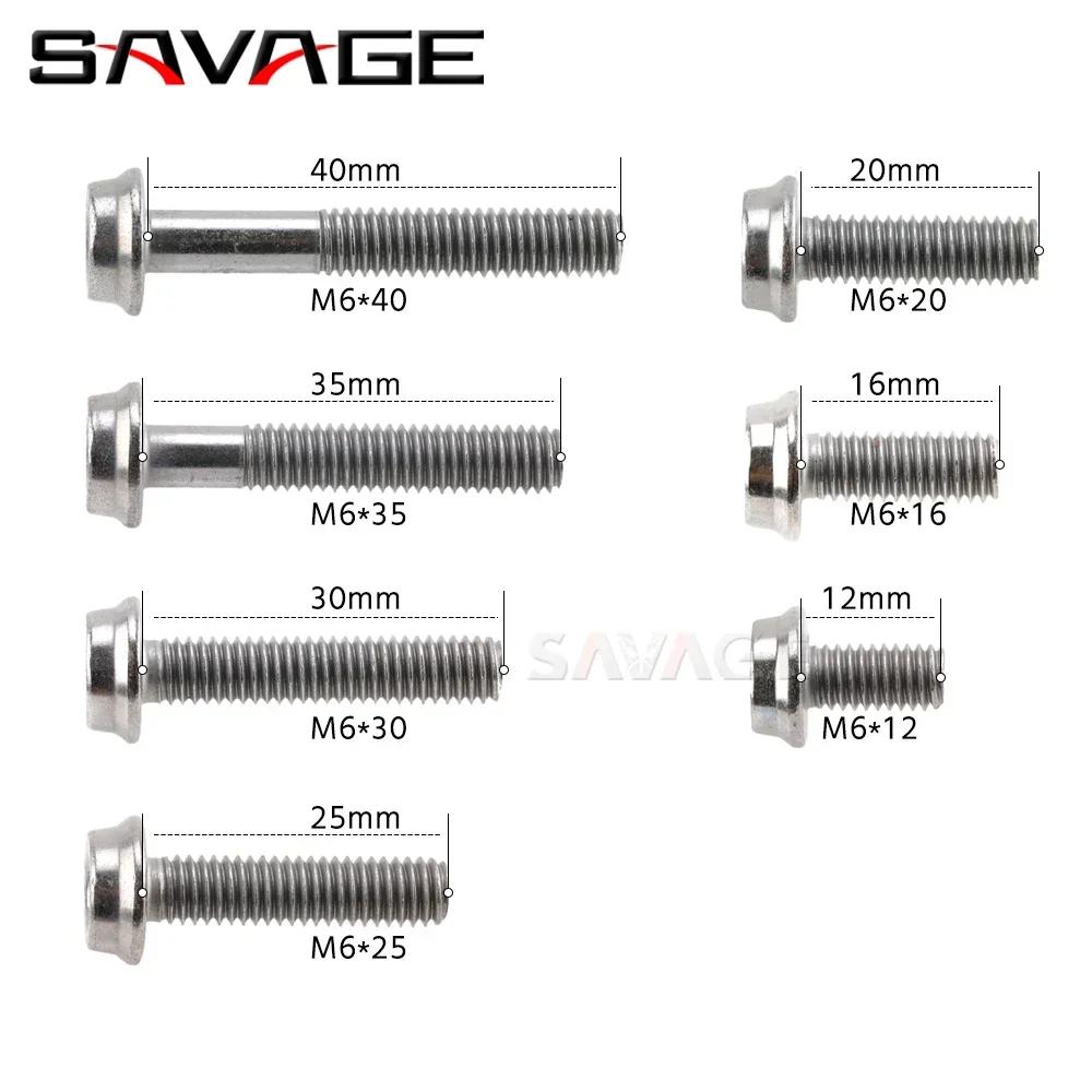 Boîtier de protection de moteur gauche droite pour Moto BMW, 6mm, boulon à vis couvert, accessoires,