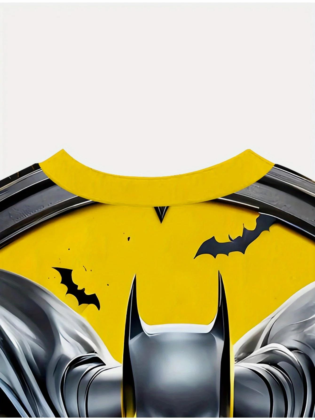Marvel hommes été Batman jaune et noir bloc de couleur impression 3D T-Shirt super-héros Anime T-Shi