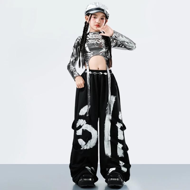 Costume de danse hip-hop de style streetwear coréen Y2K pour filles, tenue de rappeur jazz tendance,