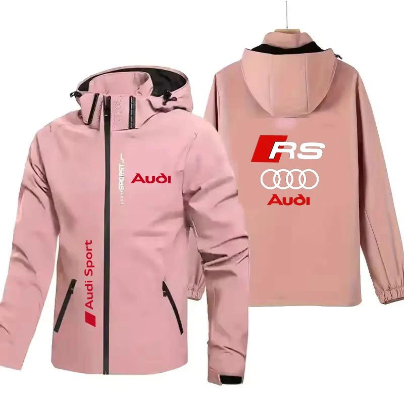 Veste AUDI pour Homme, Imperméable et Coupe-Vent, pour le Printemps et l'Automne, Vêtement de Sport 