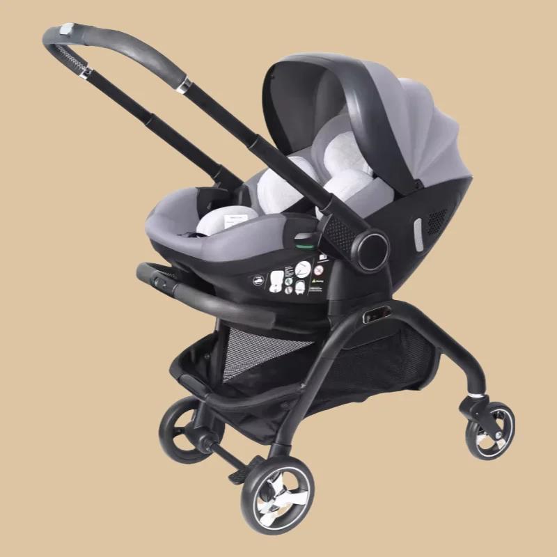 Nouvelle poussette portable 2025, siège multifonctionnel détachable, utilisable en voiture et en pou