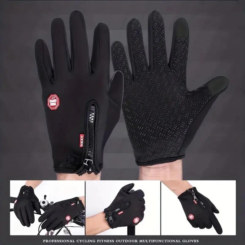 Gants de cyclisme en plein air, vélos pour la chaleur et coordonnants en automne et en hiver