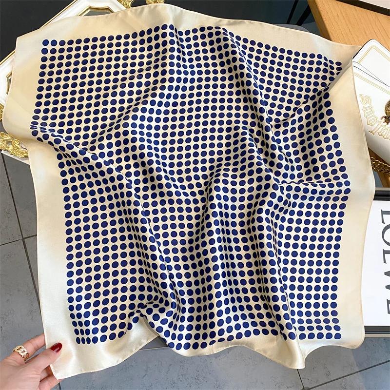 100% Foulard en soie véritable nouveau 70CM châle naturel enveloppes femmes dames mode foulards Foul