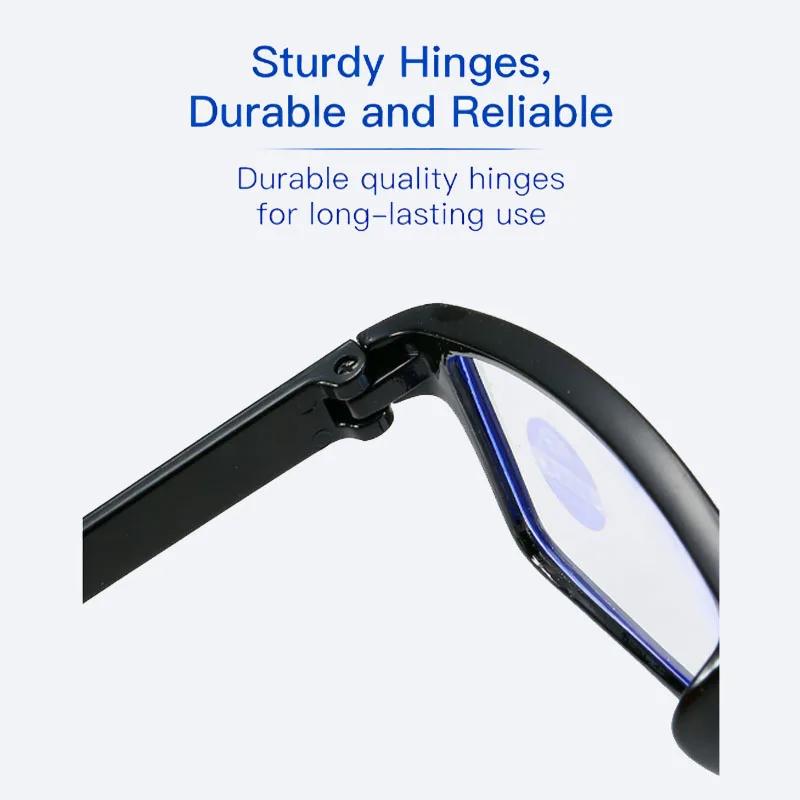 Lunettes de lecture HD classiques, lunettes anti-lumière bleue ultra-légères haute définition pour u