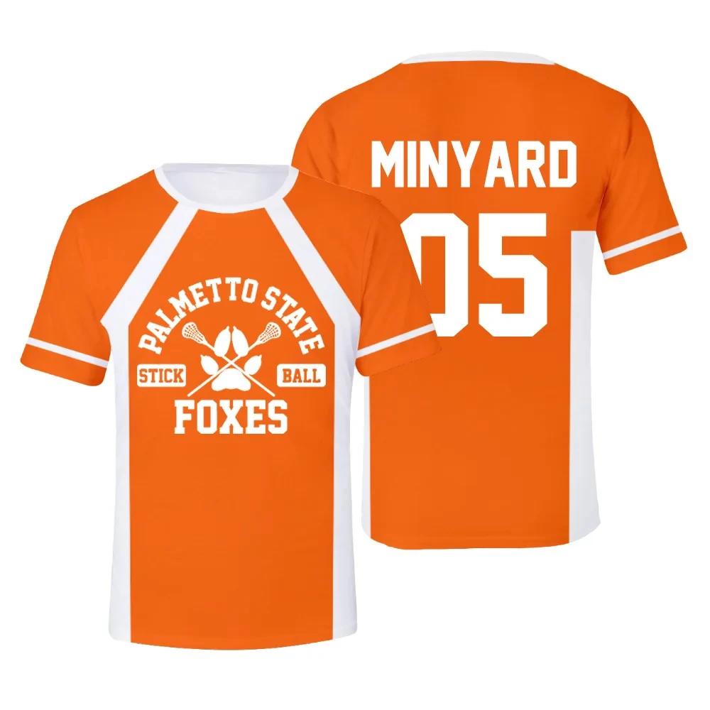 Nouveau The Foxhole Court Palmetto State Foxes crosse Jersey Cosplay WILDS MINYARD 3D T-shirt hommes