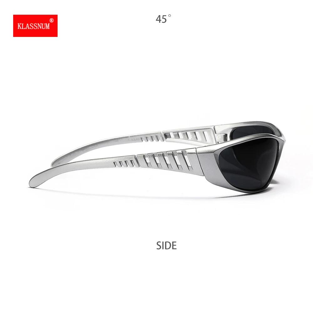 Y2K argent lunettes de soleil couleur évidé futur sens de la technologie filles chaudes Net rouge lu