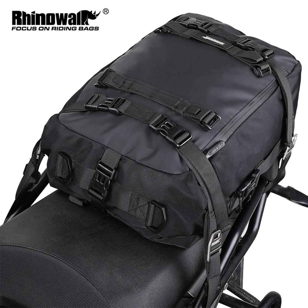 Rhinowalk sac de siège arrière de moto 10/20/30L étanche multifonctionnel selle côté sac à bagages s