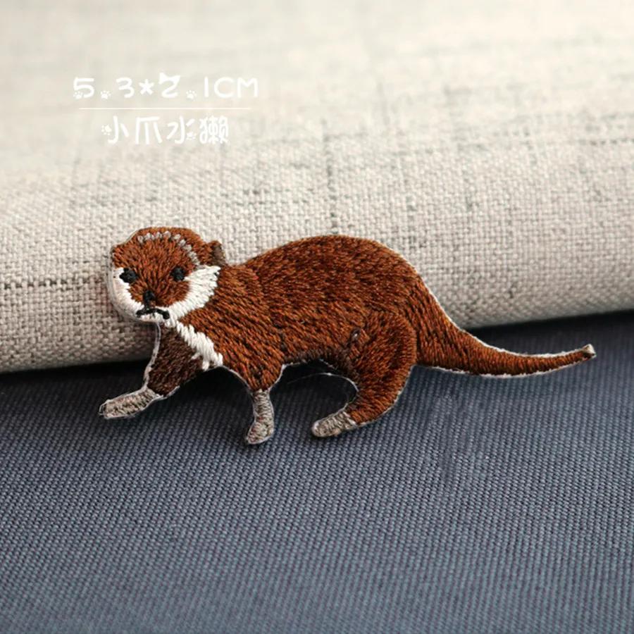 Autocollant brodé en forme de hérisson, Animal Rare, mignon, fer sur robe, veste, vêtements, Patch p