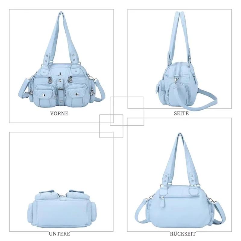Sacs à main vintage pour femmes, sacs à bandoulière en PU tendance, sacs à main à poignée supérieure