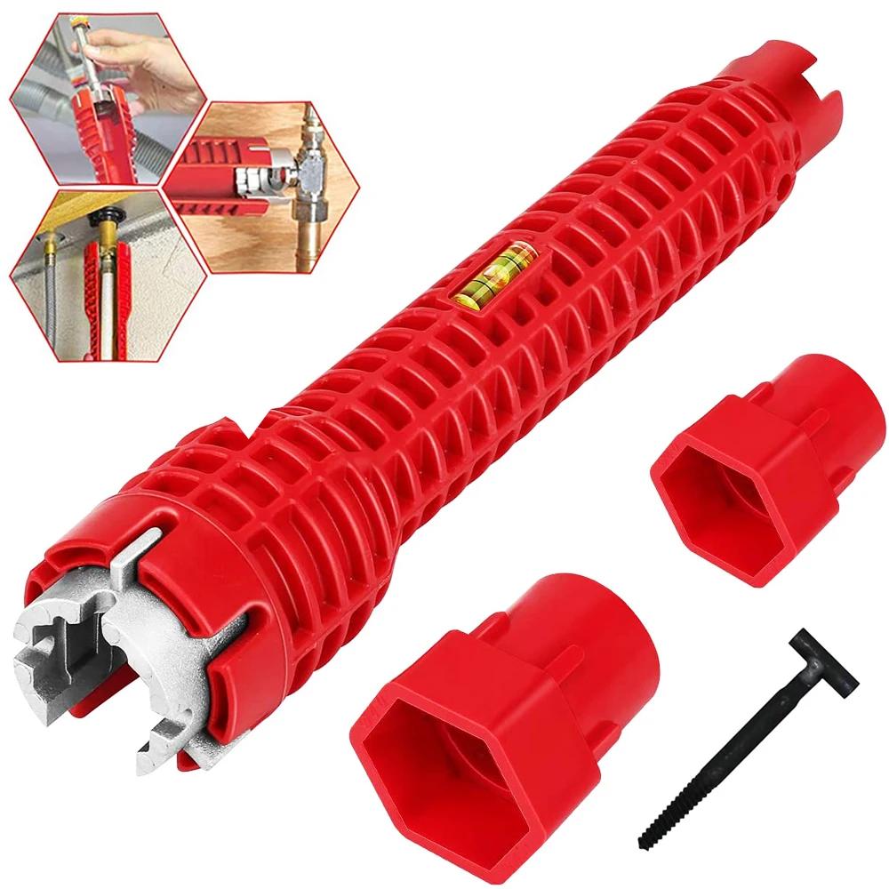 Nouveau 8 en 1 Multi clé Flume clé magique évier outils de plomberie clé magique clé polyvalente clé