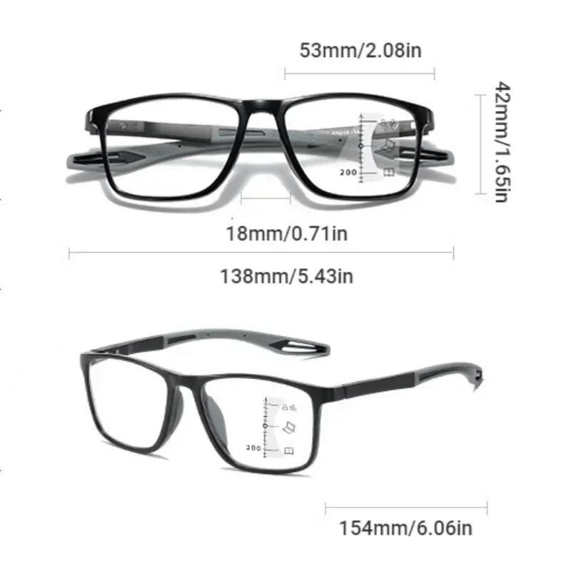 Lunettes de lecture multifocales photochromiques TR90 Anti-lumière bleue, nouvelles lunettes de spor