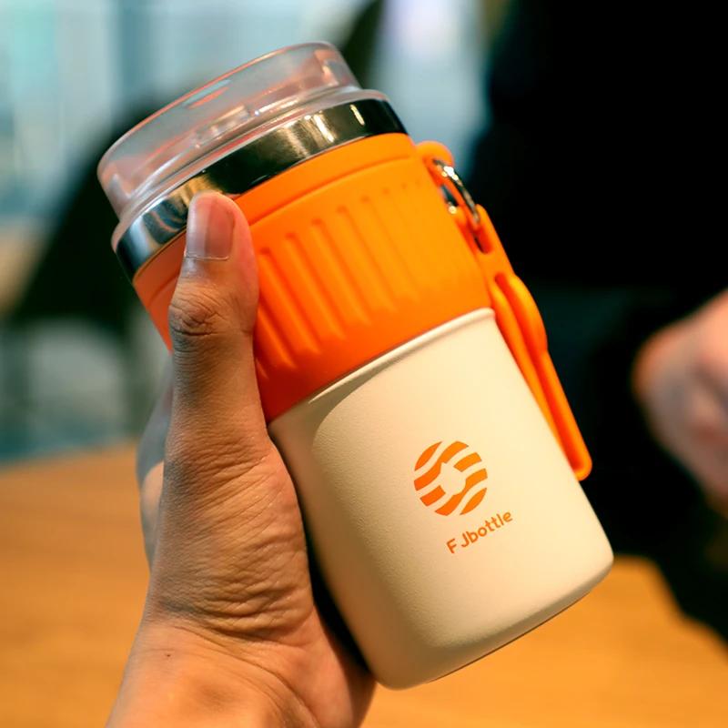 FEIJIAN tasse à café en acier inoxydable tasse à café tasse Thermos tasse de voyage Portable avec co