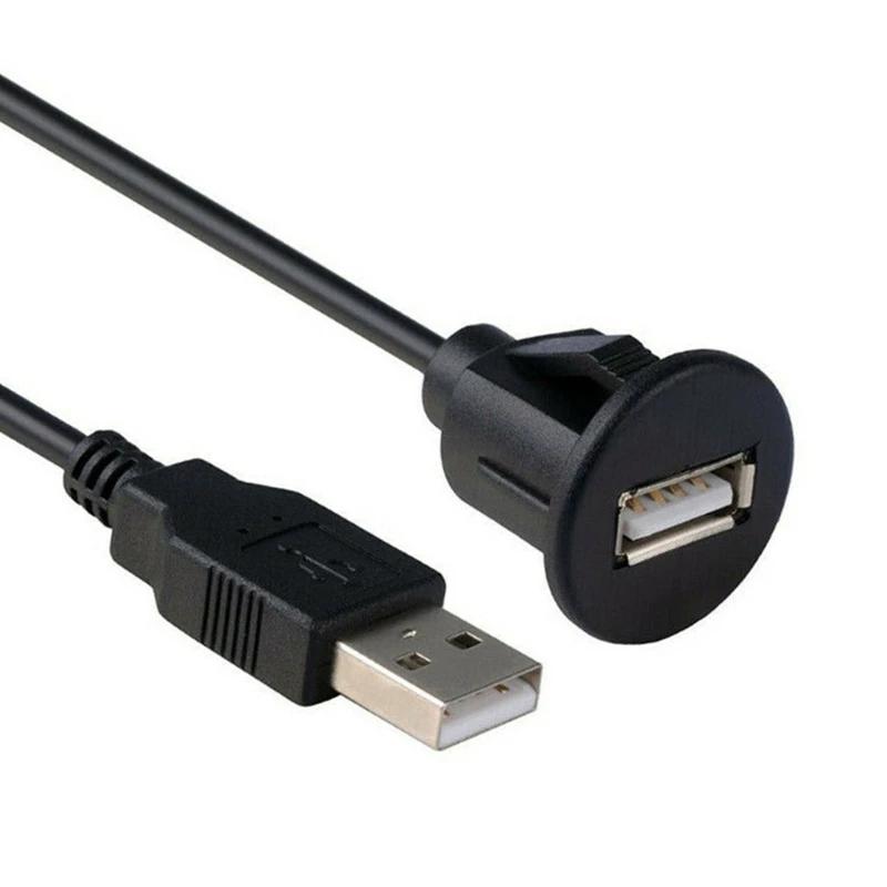 Ligne de montage encastré pour tableau de bord de voiture, câble d'extension de panneau de Port USB 