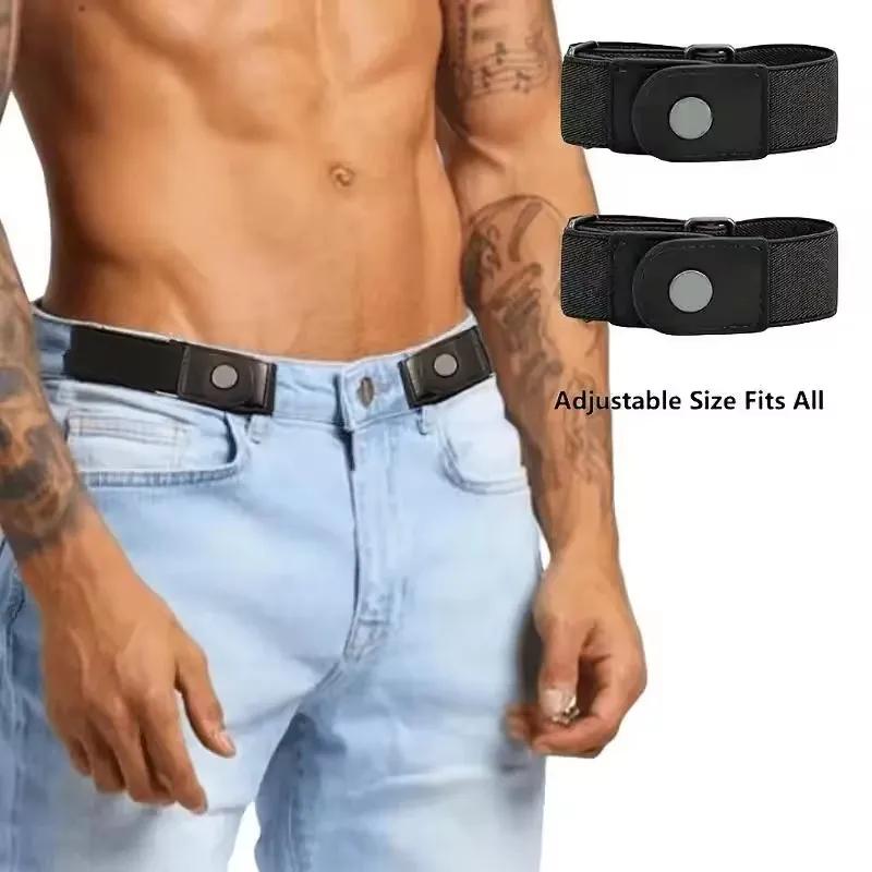 2 pièces ensemble sans boucle ceinture élastique pour femmes hommes unisexe ceinture extensible pour