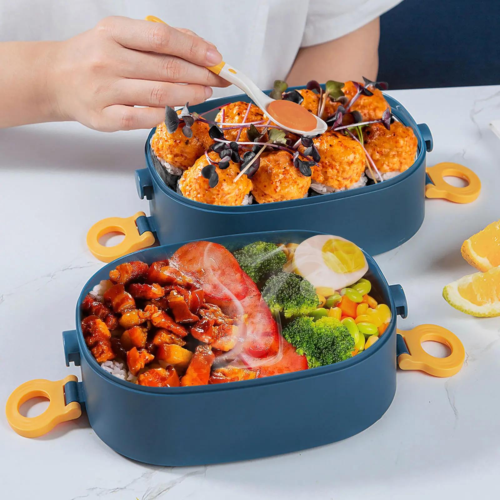 Boîte à déjeuner Portable à 3 couches de 2000ML, boîte à Bento étanche pour enfants étudiants, récip