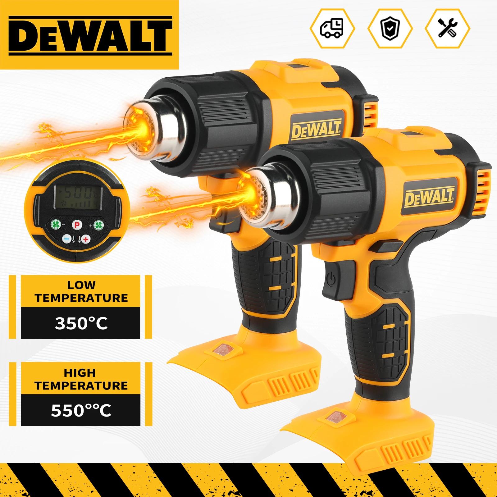 DEWALT DCE530 20V températures réglables pistolet à air chaud pistolet thermique sans fil 550 ° C Ou