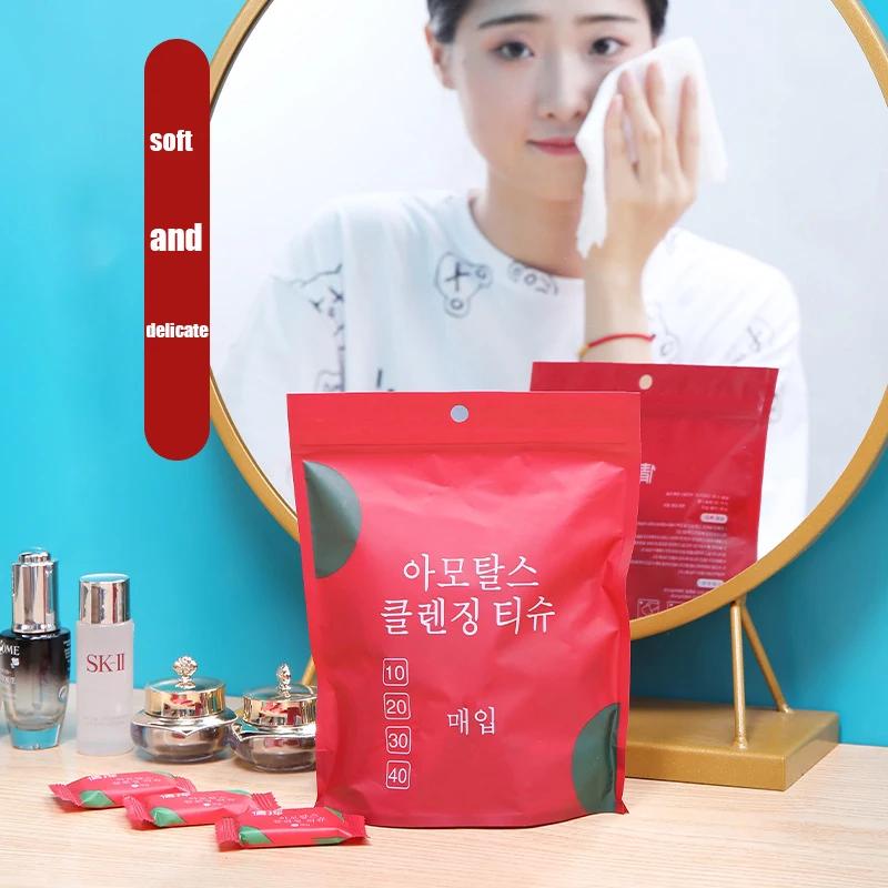 Serviettes de voyage jetables, lingettes pour le visage compressées, comprimés compacts, Mini linget