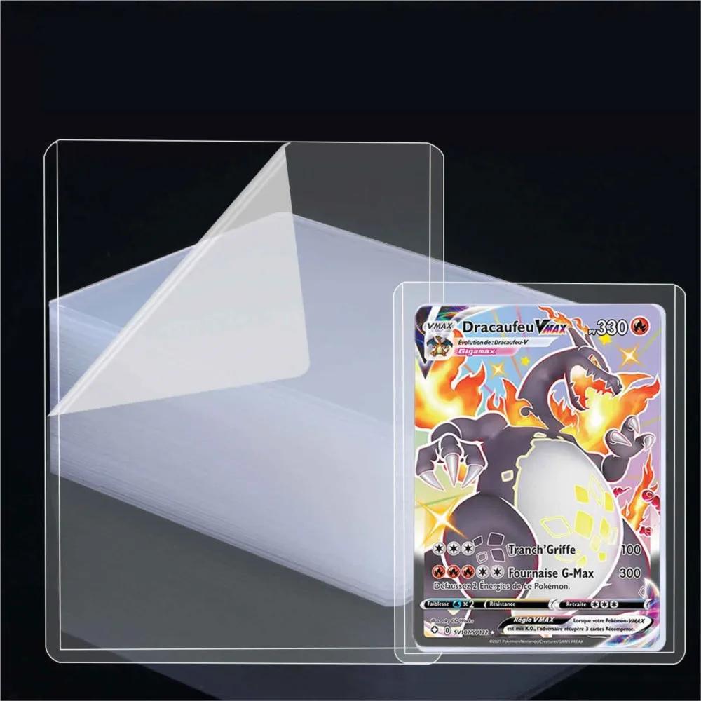Protège-cartes rigides transparents anti-rayures 3" x 4" (25-100 pièces) pour cartes Pokémon, de bas