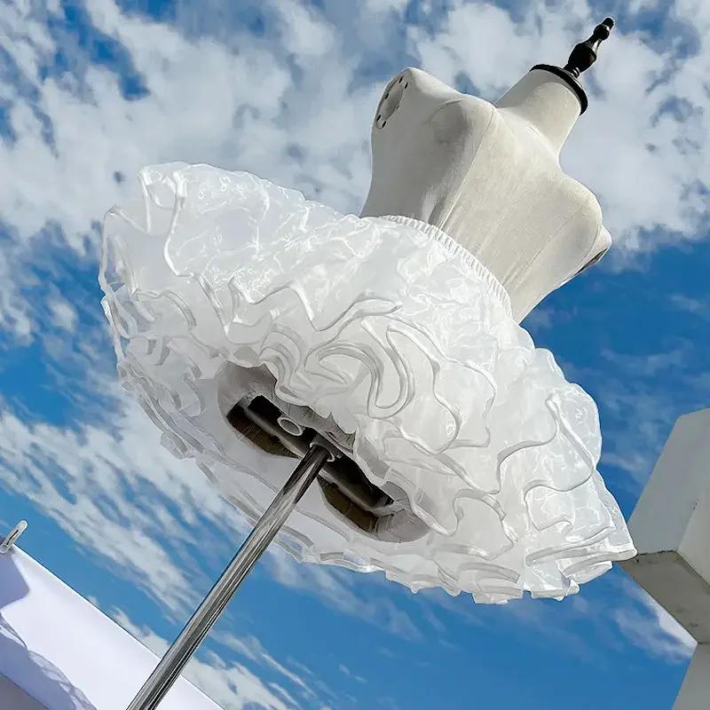 Jupons à volants multicouches pour femmes, jupe à bulles moelleuse, sous-jupe Crinoline, sans cercea