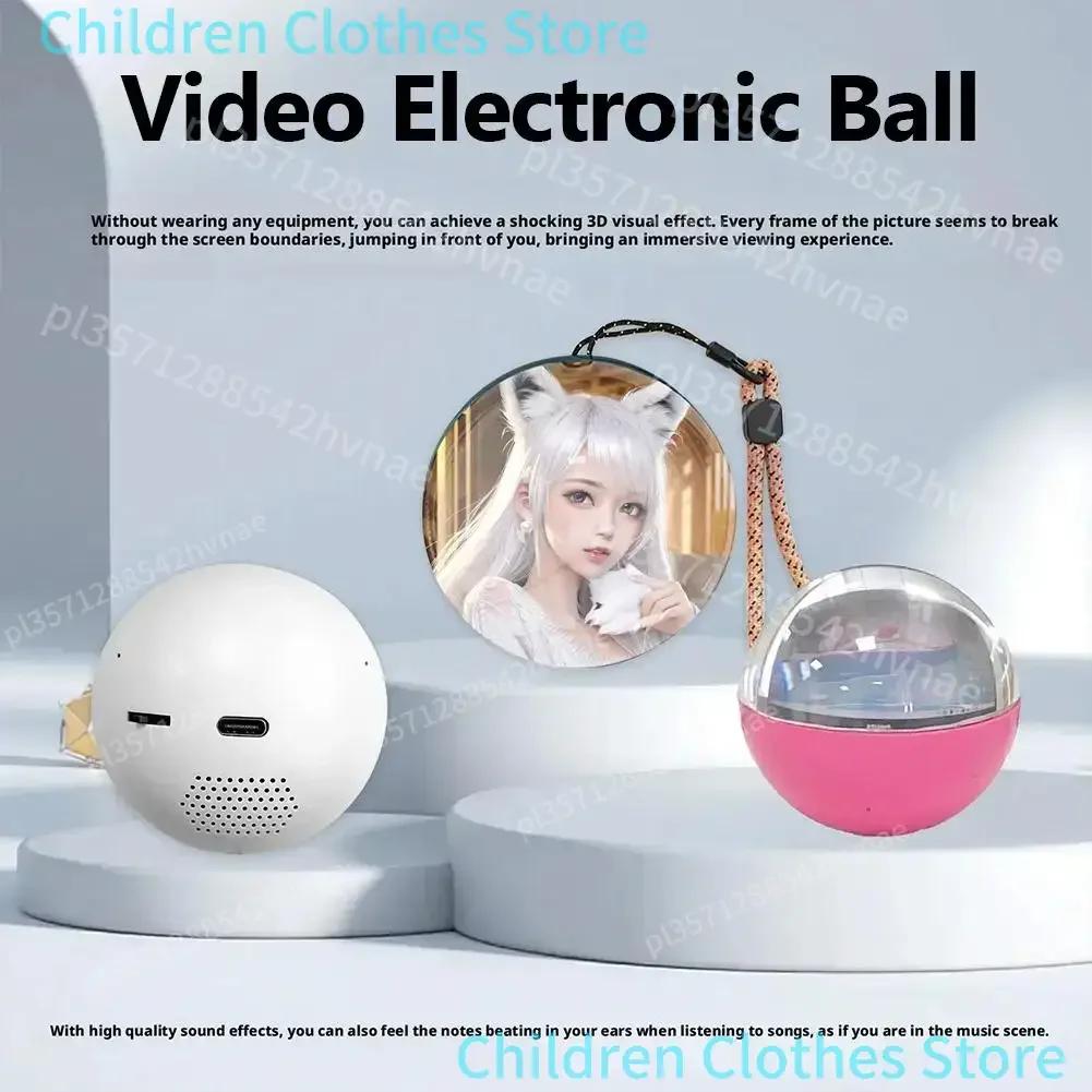 Boule de cristal vidéo 3D, bricolage, mémoire, lampe boule de verre, affichage de pixels sphériques,
