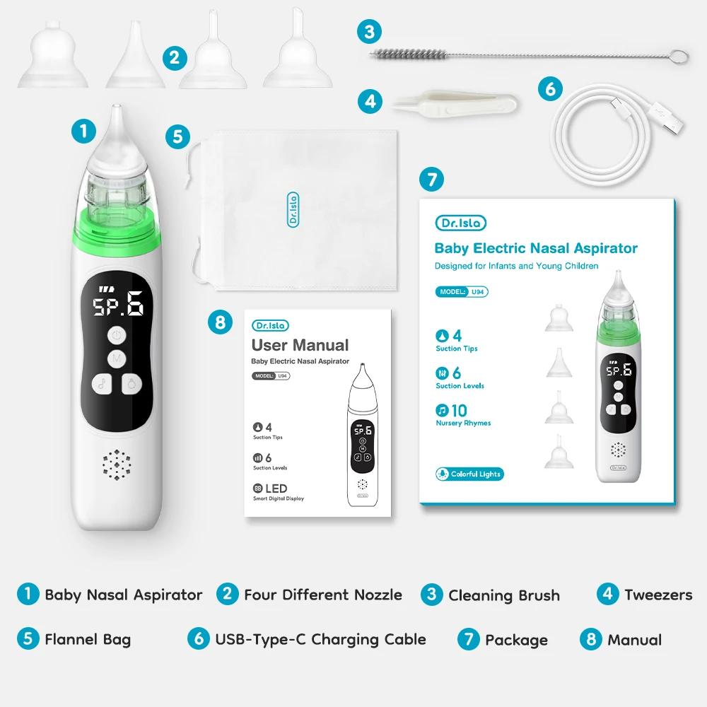 MAMIJOY – absorbeur Nasal électrique silencieux pour bébé, nettoyeur de rhinite, aspirateur Nasal, o