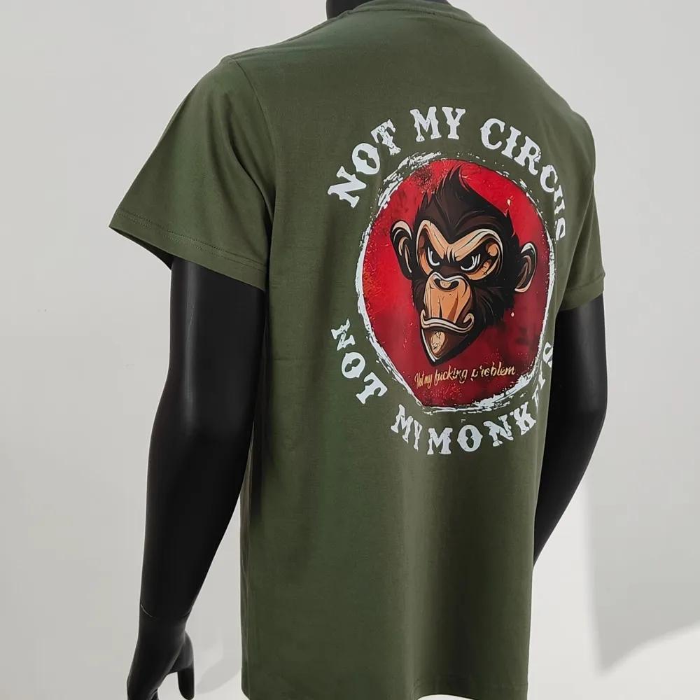 Pas mon cirque pas mes singes pas mon problème imprimé T-Shirt été respirant Camisetas nostalgie swe