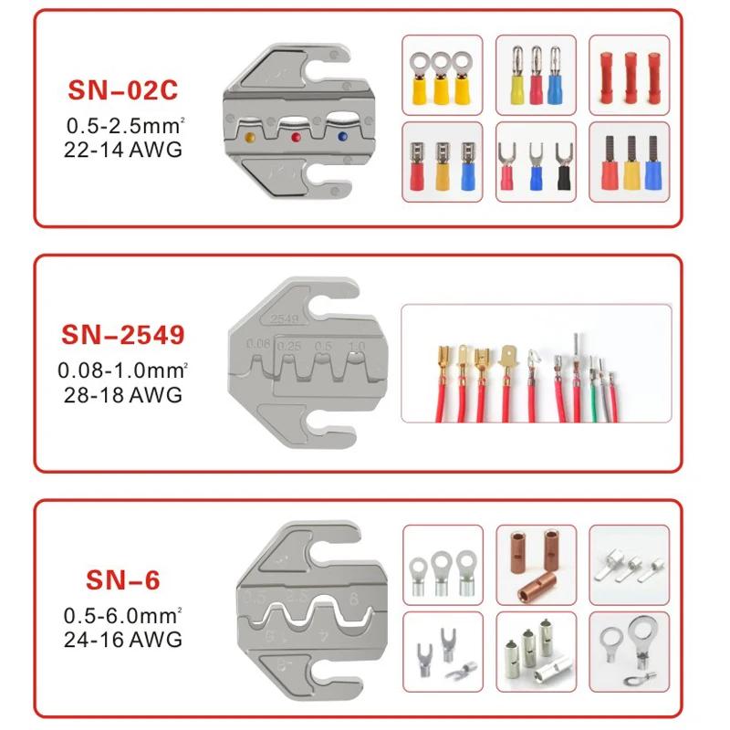 Pince pressée, outils d'électricien, outil de sertissage, bornes électriques, pince électronique, co