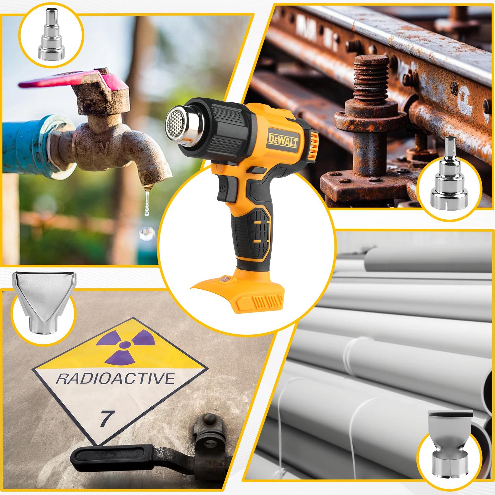 DEWALT DCE530 20V températures réglables pistolet à air chaud pistolet thermique sans fil 550 ° C Ou