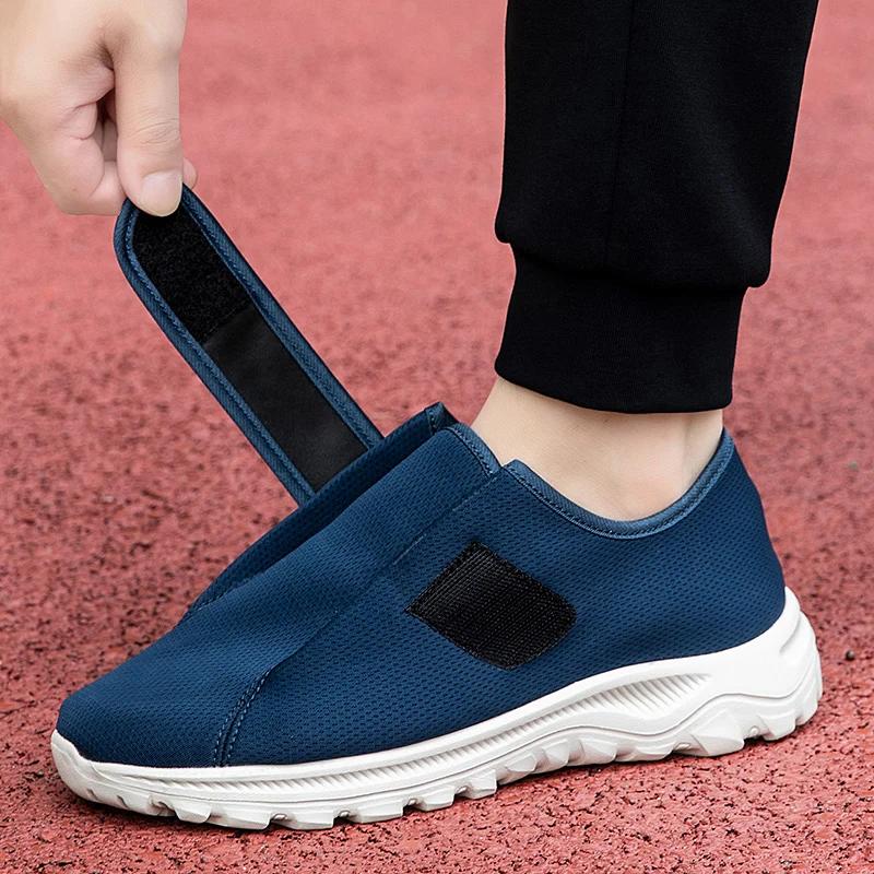 Chaussures orthopédiques extra larges à enfiler facilement pour diabétiques, idéales pour les pieds 