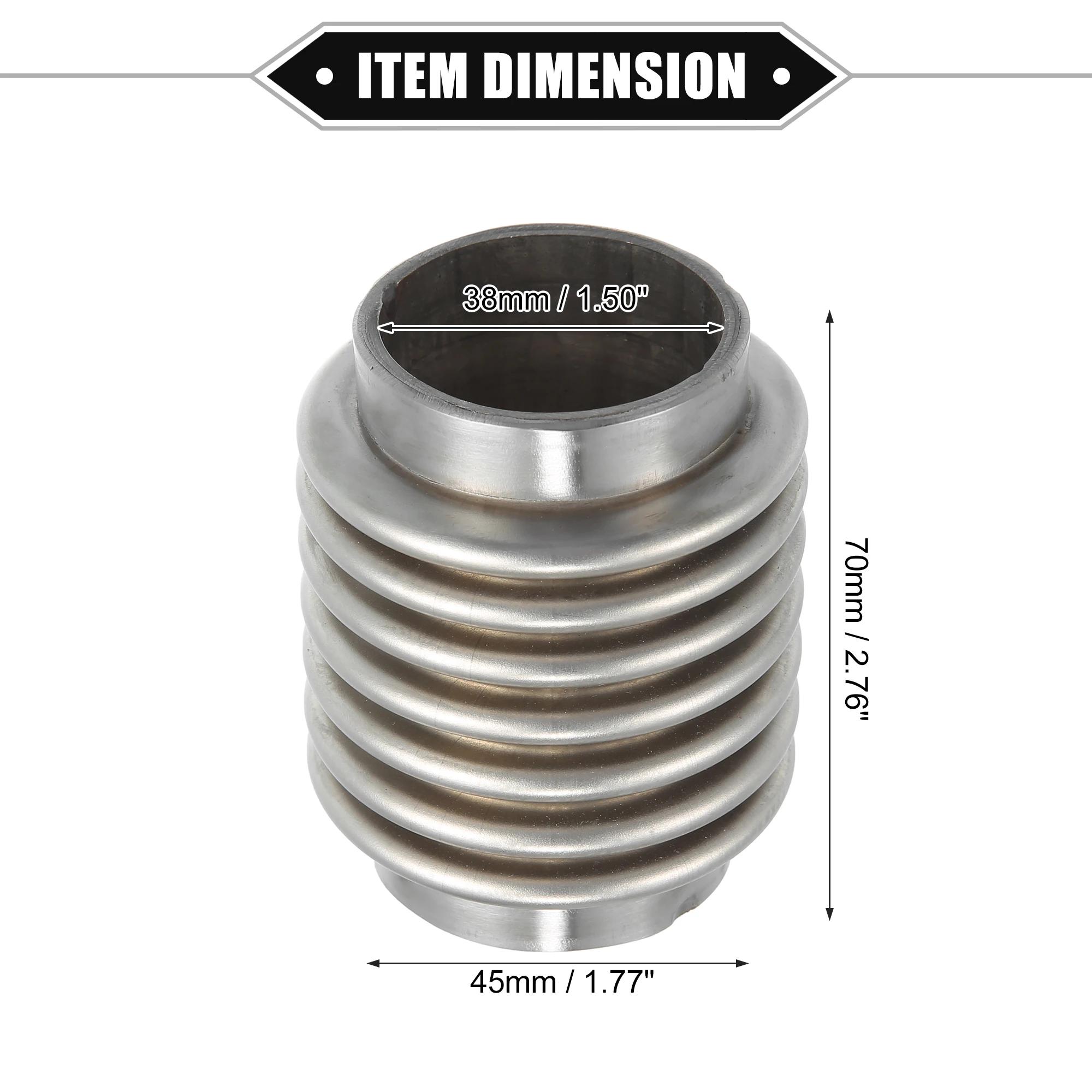X Autohaux 63x102mm 63x203mm 76x102mm tuyau d'échappement flexible silencieux de voiture tuyau d'éch